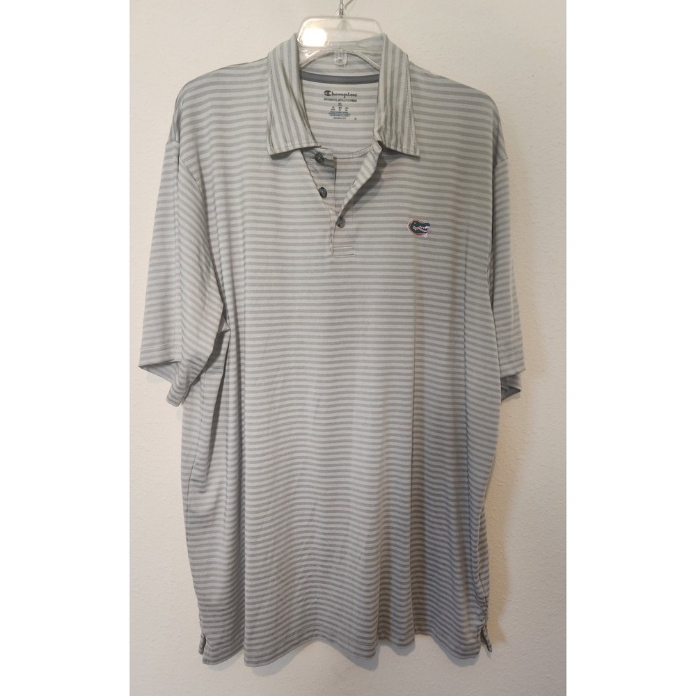 Champion‎ University of Florida Gators Men's Golf Polo XL Striped Short Sleeve